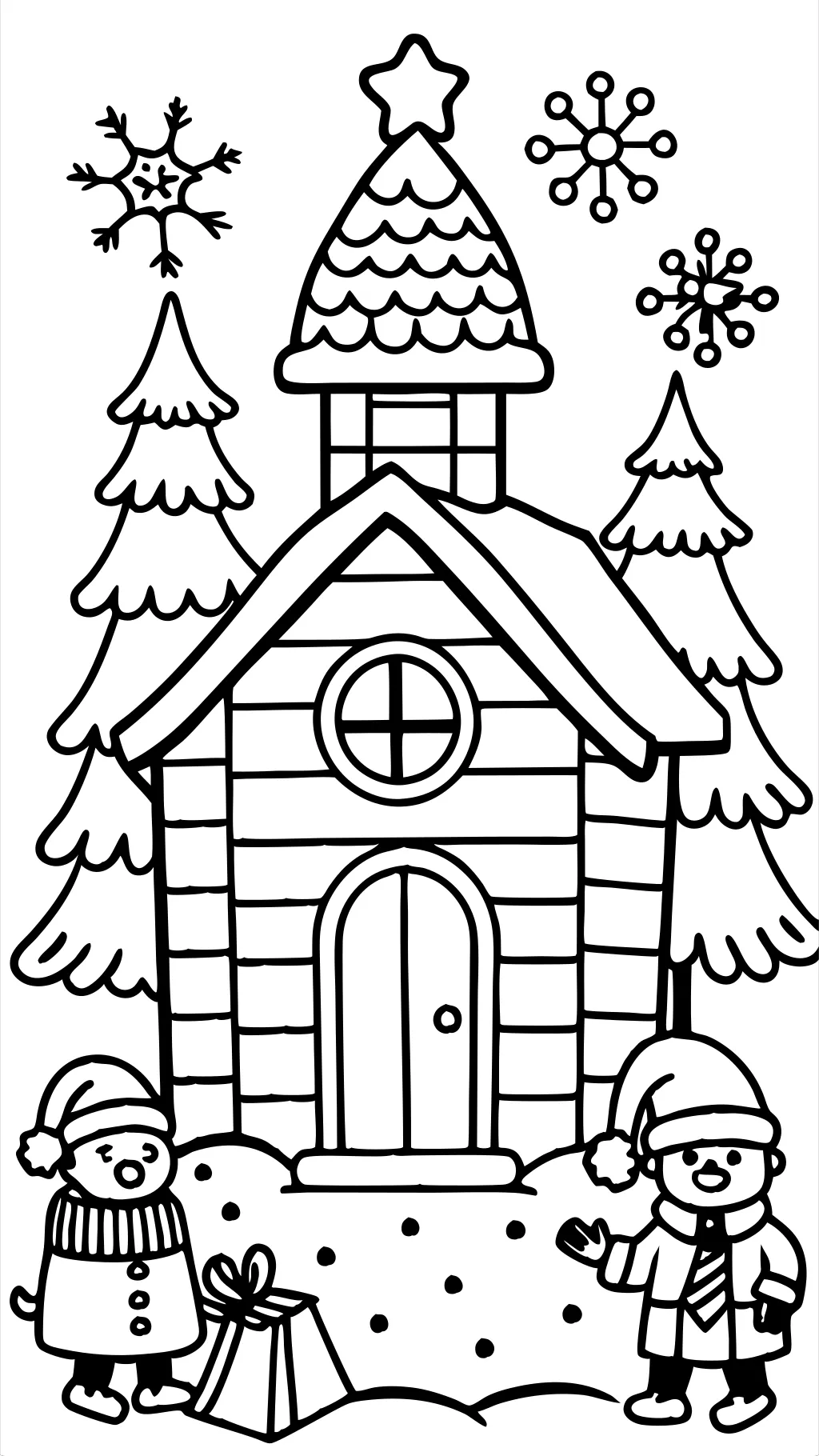 christmas story coloring pages